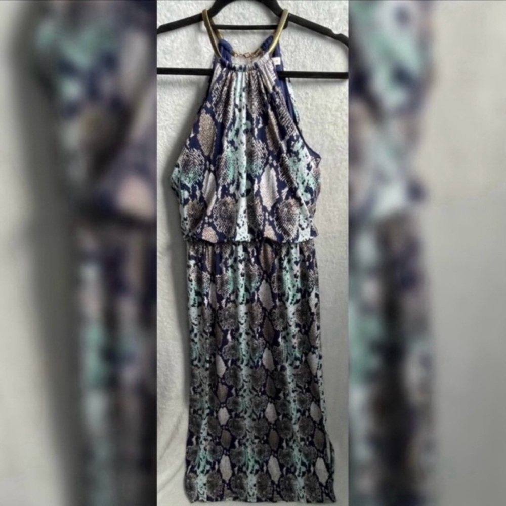 DB established 1962 Snake Print Halter Dress
